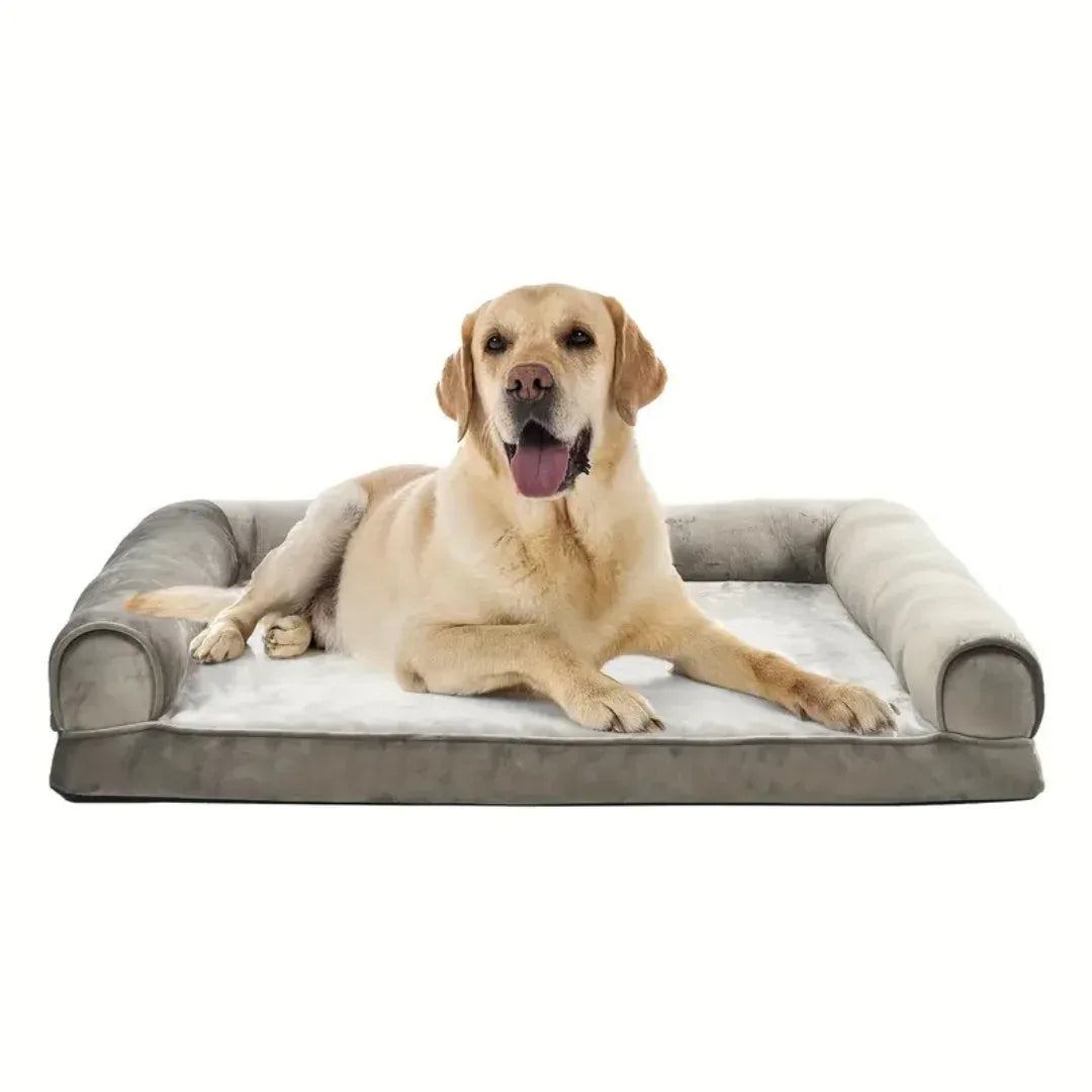 Orthopedisch Hondenkussen | Hoge Ondersteunende Randen | Memory Foam | Wasbare Hoes - Ruffy