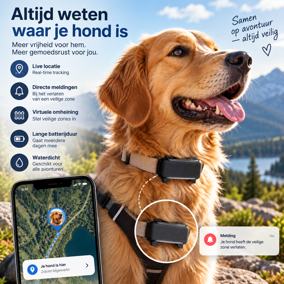 TrackGo™ Smart GPS Hondentracker