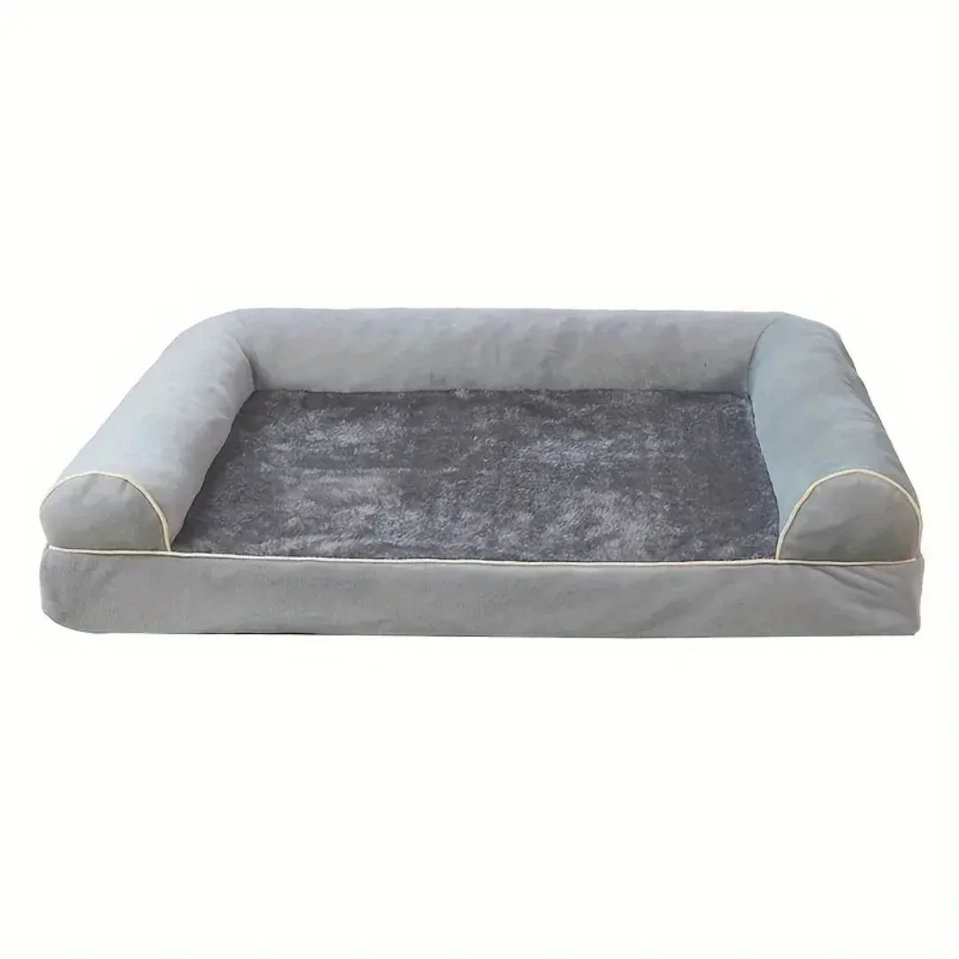 Orthopedisch Hondenkussen | Hoge Ondersteunende Randen | Memory Foam | Wasbare Hoes - Ruffy
