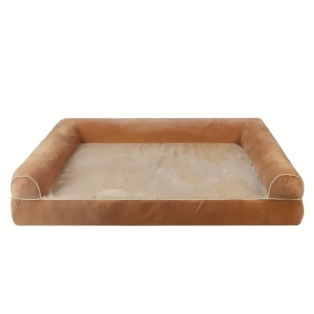Orthopedisch Hondenkussen | Hoge Ondersteunende Randen | Memory Foam | Wasbare Hoes - Ruffy