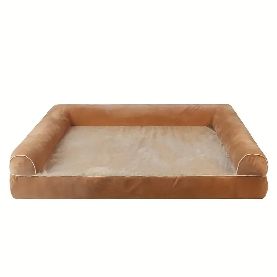 Orthopedisch Hondenkussen | Hoge Ondersteunende Randen | Memory Foam | Wasbare Hoes - Ruffy