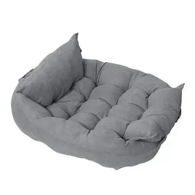 3-in-1 Warm Hondenbed Met Hoofdsteun en Afneembare Deken Machinewasbaar - Ruffy