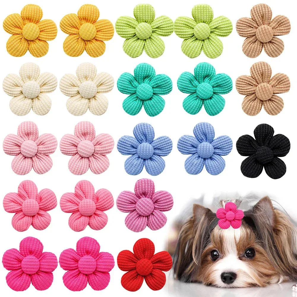 Voorjaarsstrikken Voor Honden en Katten Charmante Bloemenaccessoires Gemakkelijk Te Gebruiken Stijlvol Mix van Kleuren - Ruffy