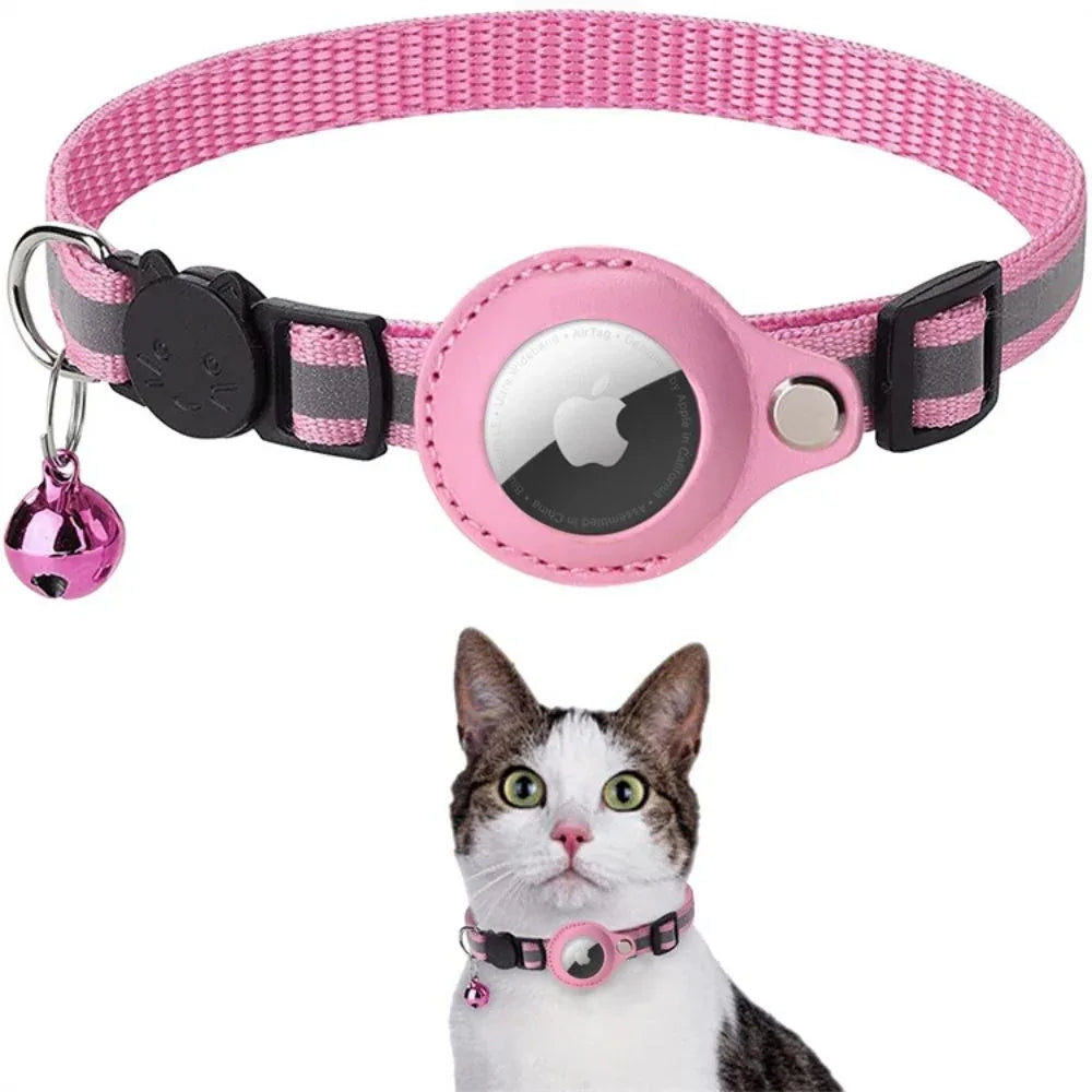 Verstelbare Veiligheidshalsband Met Airtag Houder - Ruffy