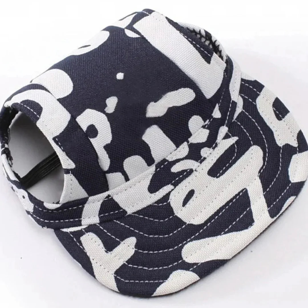 Canvas Baseballpet voor Kleine Honden Verstelbaar en UV-Bescherming Voor Zomeravonturen - Ruffy