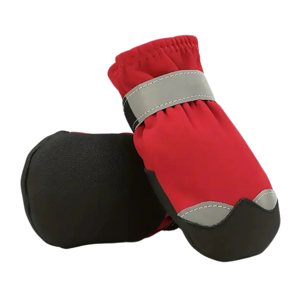 Hondenschoenen 4st Waterdicht Reflecterend Ademend Comfortabele Pasvorm Pootbescherming Polyester - Ruffy