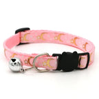 Maan en Ster Patroon Kattenhalsband Verstelbaar Nylon met Breakaway Veiligheidssluiting - Ruffy