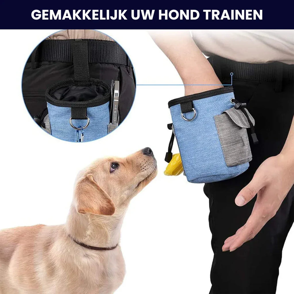 Handsfree Traktatiezakje voor Honden Training Waterbestendig met Reflecterende Strips en Meerdere Vakken - Ruffy