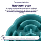 Duurzame Anti-slip Langzame Honden Voerbak - Ruffy