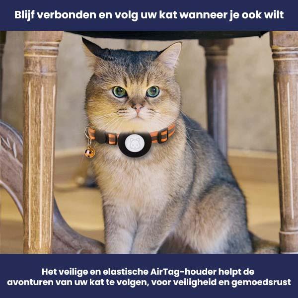 Verstelbare Veiligheidshalsband Met Airtag Houder - Ruffy