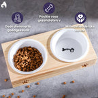 Elegante Bamboe Eetkom voor Gezelschapsdieren - Ruffy