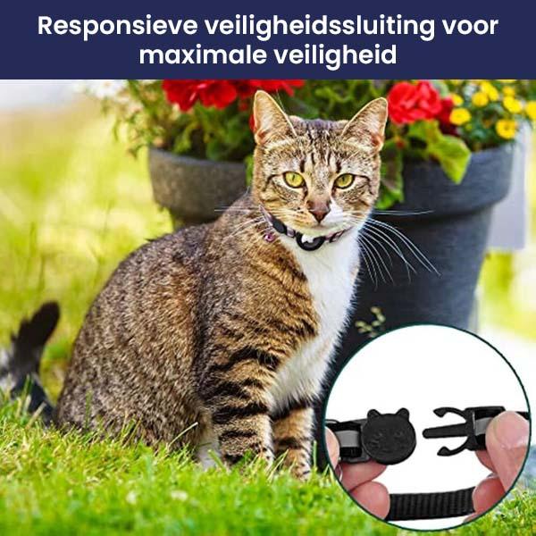 Verstelbare Veiligheidshalsband Met Airtag Houder - Ruffy