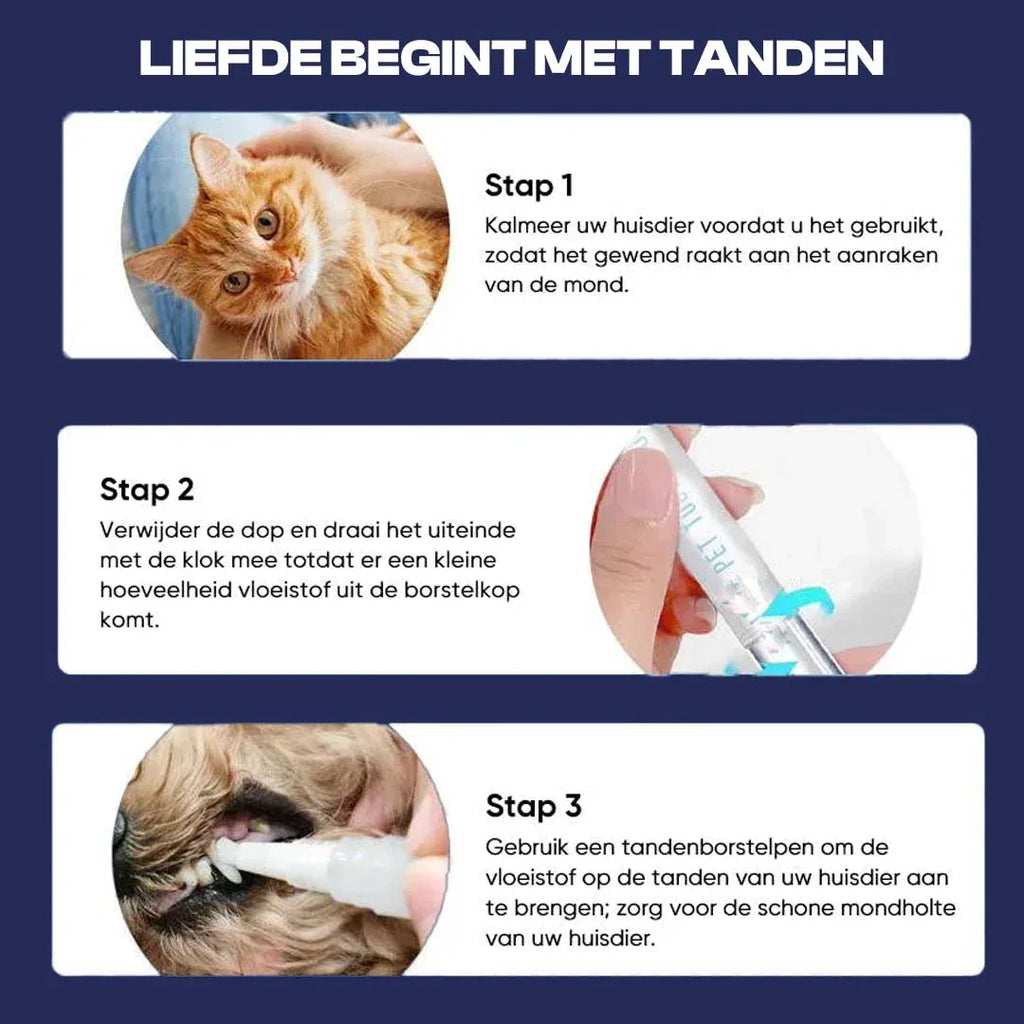 Pet Smile Tandverzorgingspen Voor Huisdieren - Ruffy