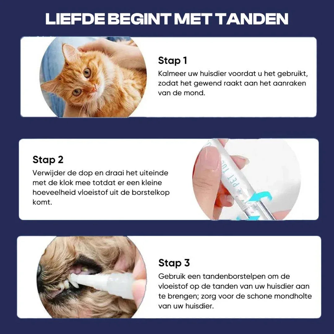 Pet Smile Tandverzorgingspen Voor Huisdieren - Ruffy