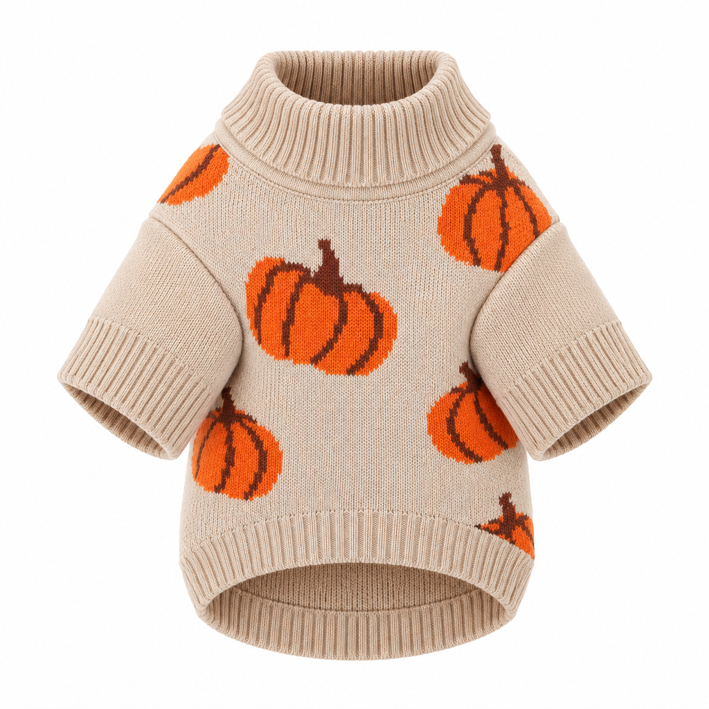 Gebreide hondentrui 'Ruffy Pumpkin Patch'