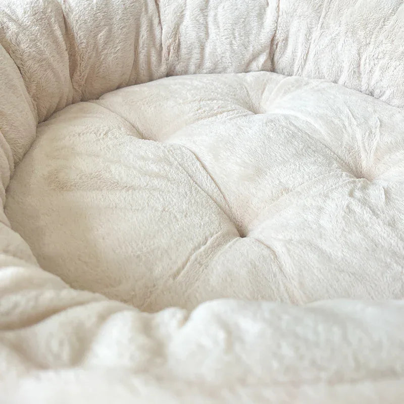 Kunstbont Warm Knus Rond Hondenbed - Ruffy