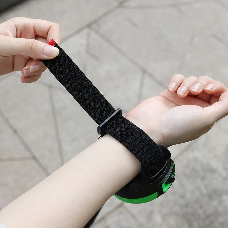 Intrekbare Hondenriem Handenvrij Duurzaam Nylon Polsband Comfortabel 3 Meter Lengte Polyester - Ruffy