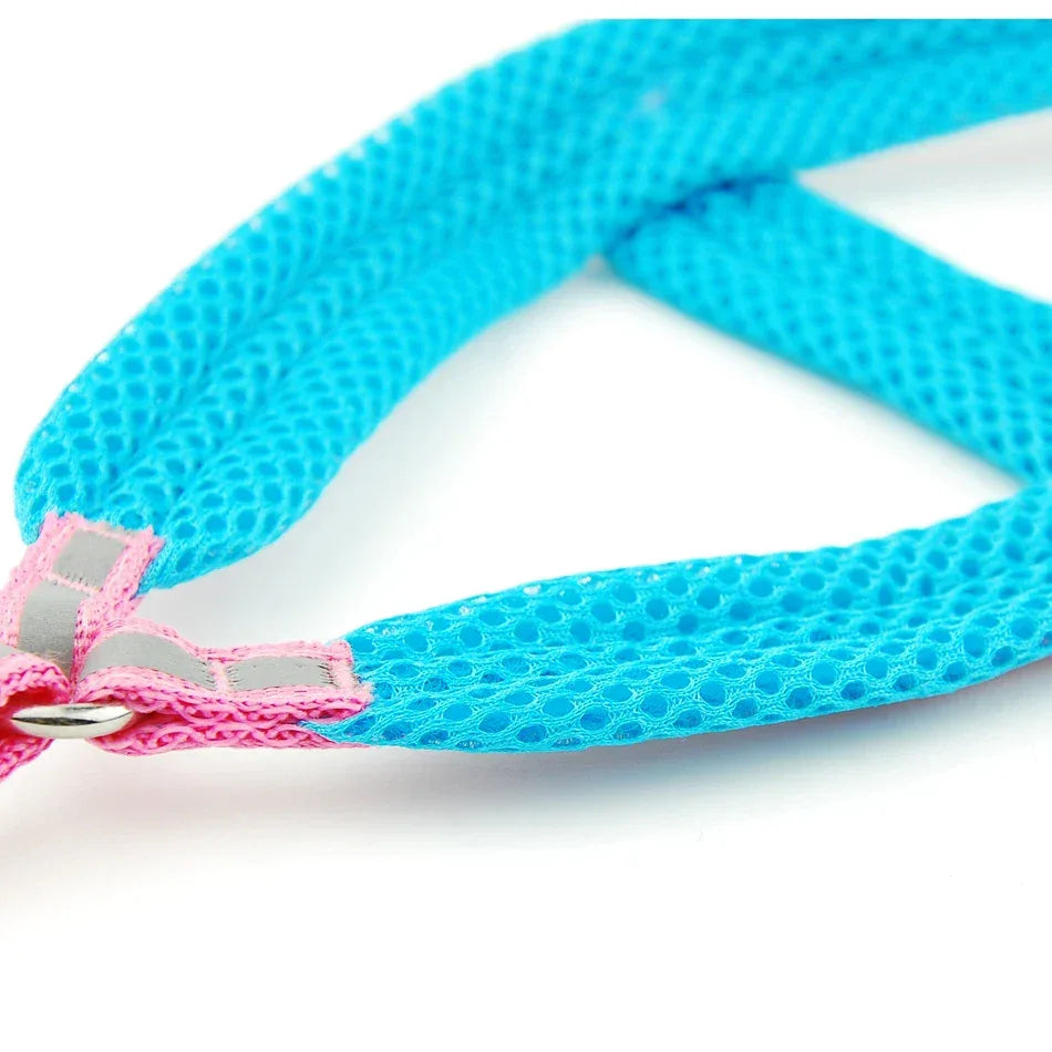 Reflecterend Ademend Mesh Harnas Voor Kleine Honden Veiligheid Comfort Verstelbaar Nylon Zinken Legering Haak - Ruffy