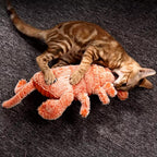 Hondenspeelgoed | Interactieve Waggel Kreeft | Piepende Beweging | Oplaadbaar - Ruffy