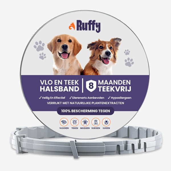 Petshield Anti-Teek en Vlooien Halsband 8 Maanden Bescherming