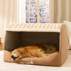 Hondenhuis | Gezellig Pluche Interieur | Antislip Bodem | Afneembare Wasbare Hoes - Ruffy