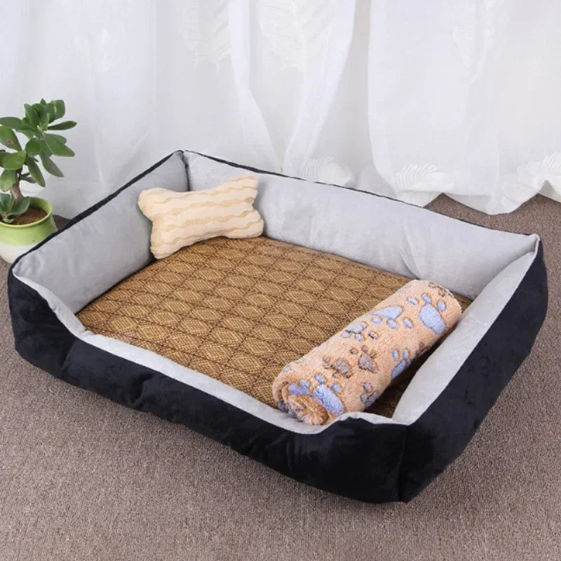 Duurzaam huisdierenbed met zachte vulling Eenvoudig te reinigen nylon materiaal voor kleine tot grote honden en katten - Ruffy