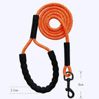 Duurzame reflecterende nylon hondenriem met schuimhandvat en robuuste haak - Ruffy