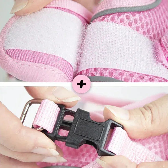 Ademend Nylon Mesh Kat en Puppy Harnas Verstelbaar Comfortabel Lichtgewicht Stijlvol Veilig Voor Dagelijkse Wandelingen - Ruffy