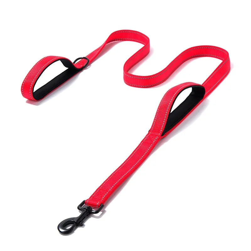 Floxik Hondenleiband, premium leiband voor honden, meervoudig verstelbare, reflecterende hondenlijn, zwart/oranje Floxik Hondenleiband, premium leiband voor honden, meervoudig verstelbare, reflecterende hondenlijn, zwart/oranje
