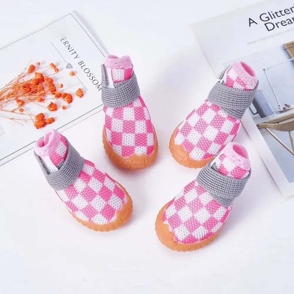 Lichtgewicht hondenschoenen Ademend antislip Mesh-ontwerp voor bescherming van de poten - Ruffy