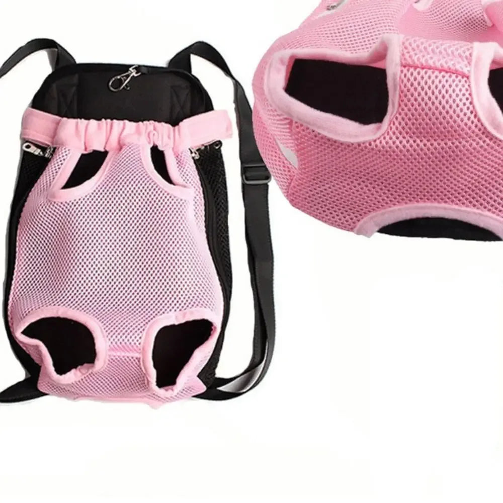 Ademende Pet Carrier met Been en Staart Openingen Verstelbare Riemen voor Kleine Huisdieren Ideaal voor Wandelen en Reizen - Ruffy