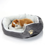 Huisdierbed met afneembaar kussen, 100% katoen, ideaal voor kleine honden en katten - Ruffy