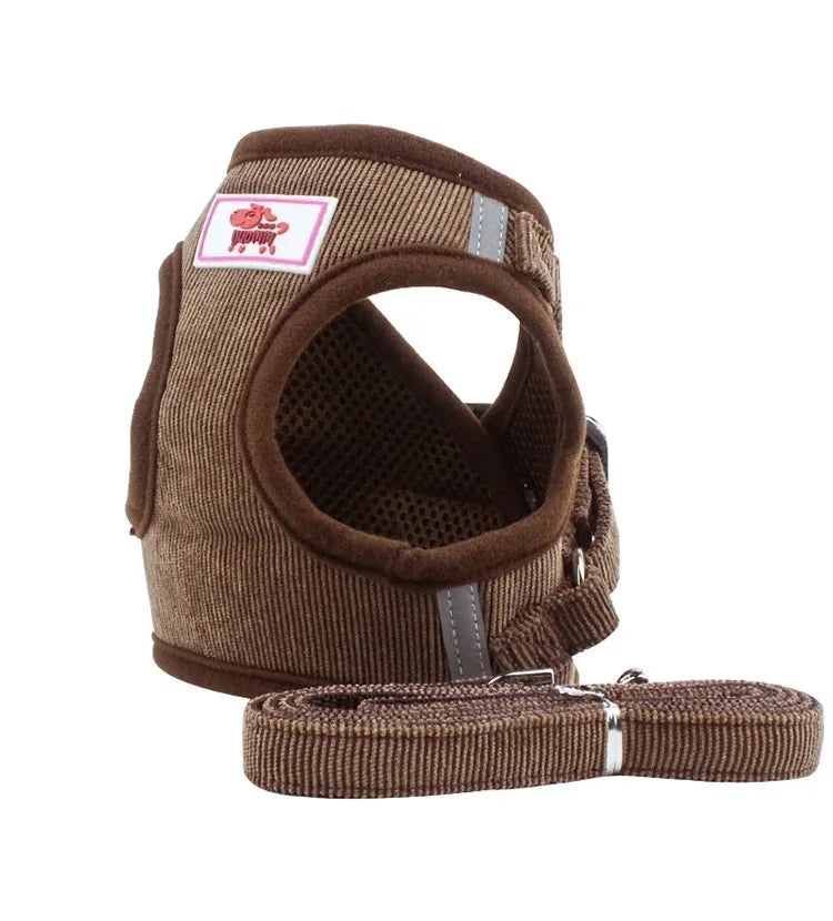 Corduroy Ademend Honden Tuig Reflecterend Ergonomisch - Ruffy