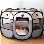 Opvouwbare tent voor grote honden en katten Ruim achthoekig ontwerp met ventilatierooster - Ruffy