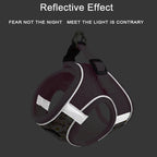 Reflecterend Harnas en Leiband Set Comfortabel Polyester met Stijlvolle Patronen voor Kleine Medium Honden en Katten - Ruffy