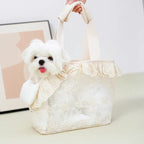Lichtgewicht nylon bloemendraagtas met kussen voor kleine honden tot 5 kg ademend ontwerp - Ruffy