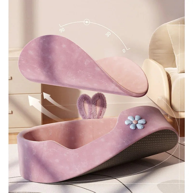 Wolkzacht Huisdierenbed Ultra-Kussen Comfort Stijlvol Antislip Afneembare Wasbare Hoes Voor Ontspannen Slaap - Ruffy