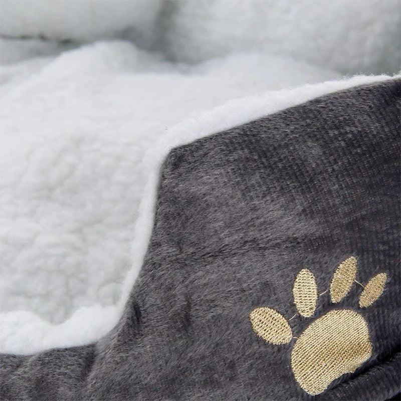 Huisdierbed met afneembaar kussen, 100% katoen, ideaal voor kleine honden en katten - Ruffy