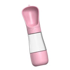 Dubbele Reisfles voor Honden Water en Voedsel Lekvrij en BPA-vrij met Drukknop en Karabijnhaak - Ruffy
