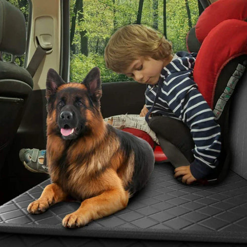 100% waterdichte autostoelhoes voor honden met gaasraam Hangmat Design Machinewasbaar 137x147cm - Ruffy