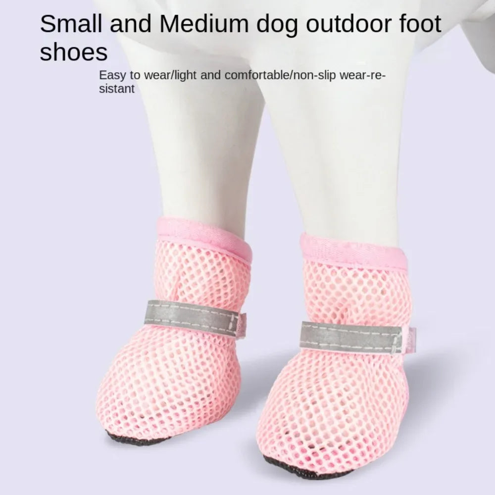Reflecterende hondenschoenen met antislipzool Comfortabel katoen voor bescherming van de poten bij alle weersomstandigheden - Ruffy