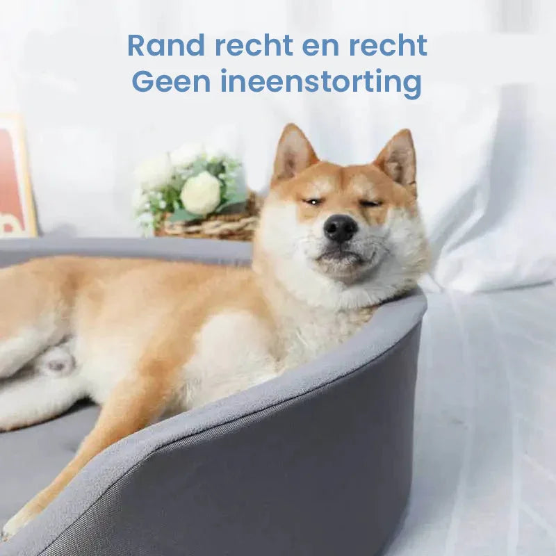 Ademend hondenbed zacht fluweelvulling duurzaam polyester in verschillende maten L-XXXL - Ruffy