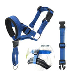 Duurzaam nylon hondentuig met zachte vulling, verstelbare maten in blauw, oranje, rood - Ruffy
