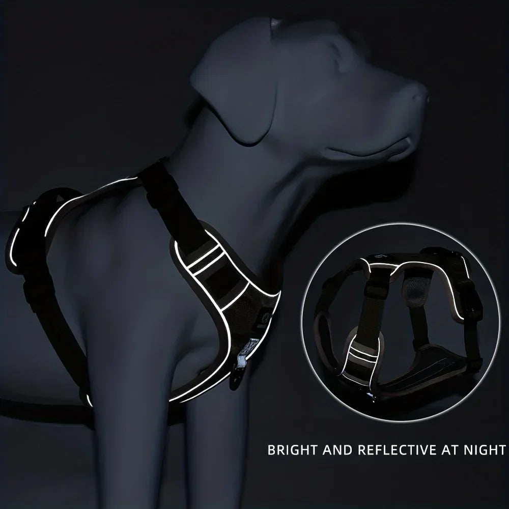 Verstelbaar Reflecterend Hondentuig - Duurzaam Nylon, Comfortabele Pasvorm - Ruffy