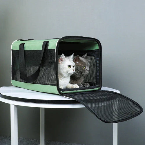 Ademende draagtas in Messenger-stijl voor katten en kleine honden Duurzame Oxford stof met schouderriem - Ruffy