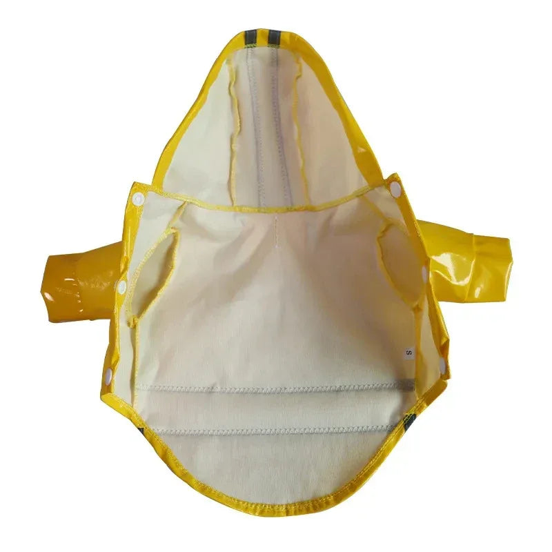 Waterdichte Reflecterende Regenjas voor Honden met Leiband Toegang Lichtgewicht PU-gecoat polyester voor alle seizoenen - Ruffy