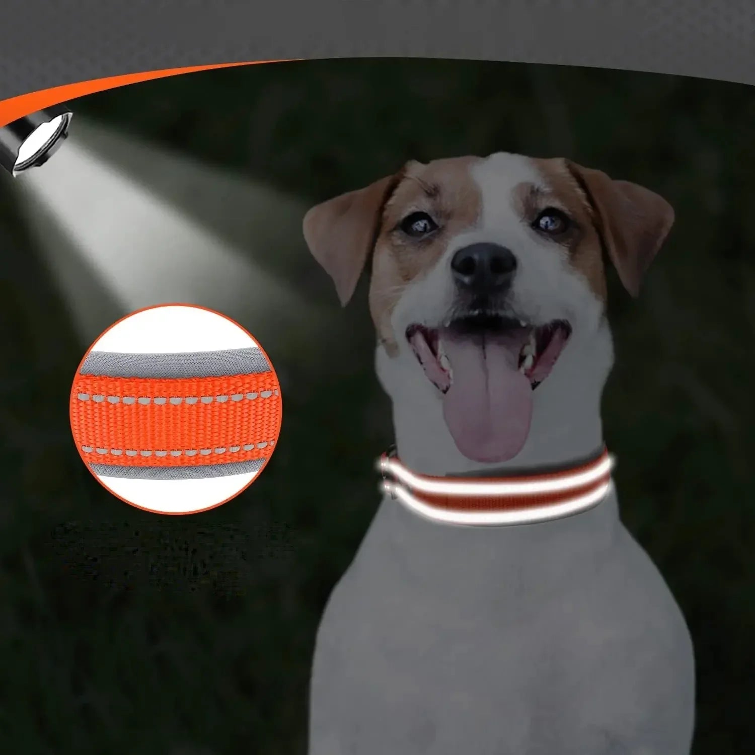 Neopreen Gevoerde Hondenhalsband extra Sterk En Reflecterend - Ruffy