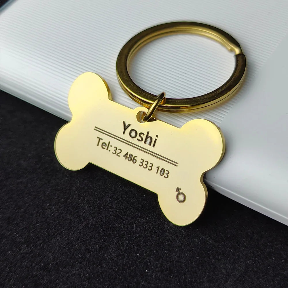 Gepersonaliseerd Gegraveerd Identificatieplaatje Voor Huisdieren - Ruffy