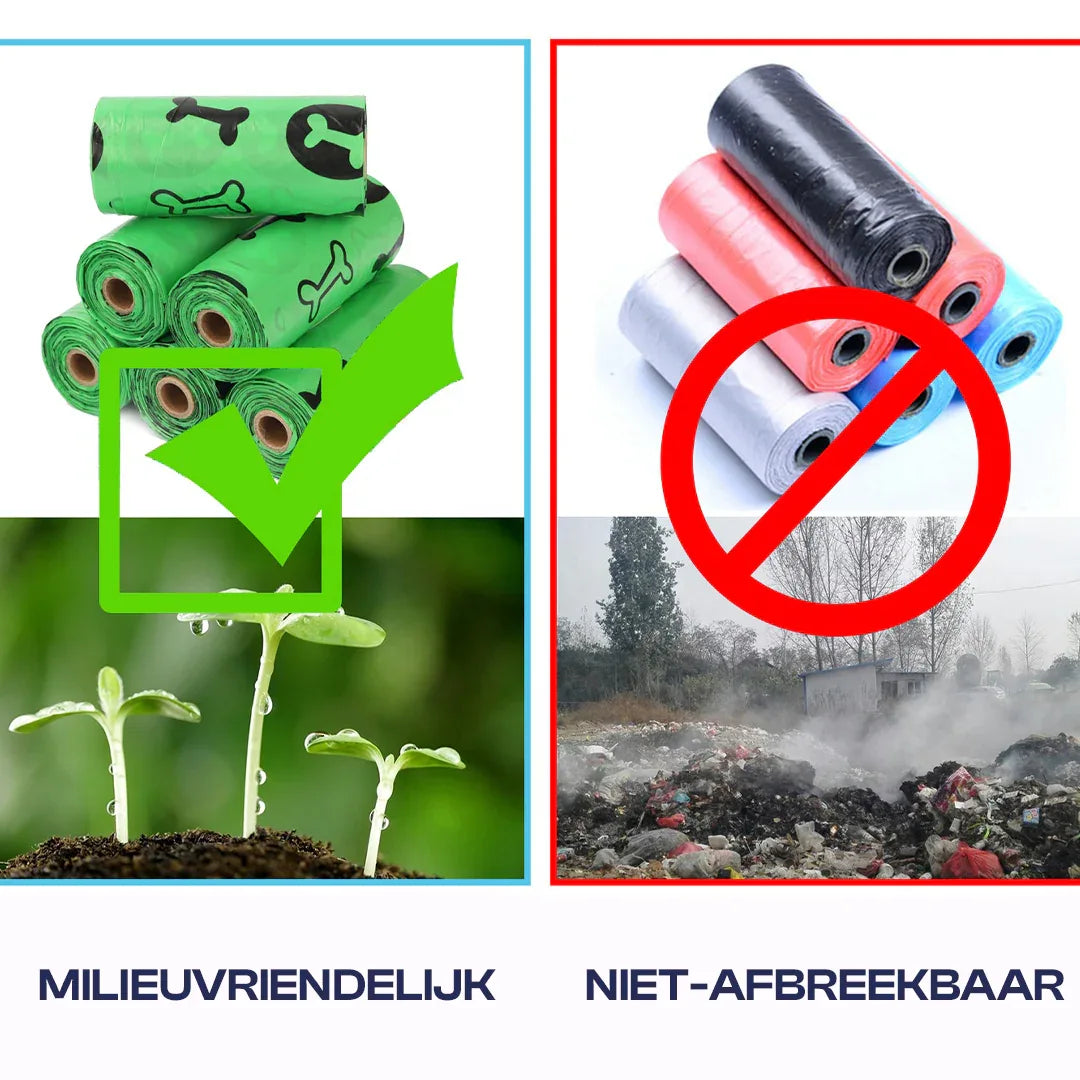 Eco-vriendelijke Biologisch Afbreekbare Poepzakjes - Ruffy