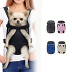 Ademende Pet Carrier met Been en Staart Openingen Verstelbare Riemen voor Kleine Huisdieren Ideaal voor Wandelen en Reizen - Ruffy